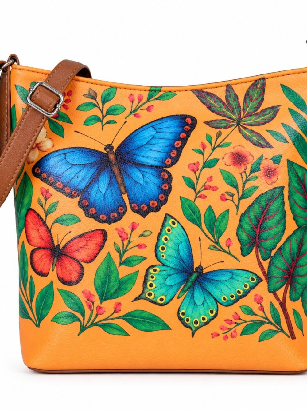 Printed Vegan  Leather Crossbody Bag –Sling & Shoulder Bag for Women-Daily Use